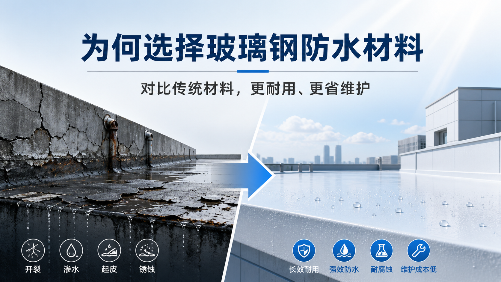 在六安，为何选择玻璃钢防水材料而非传统材料
