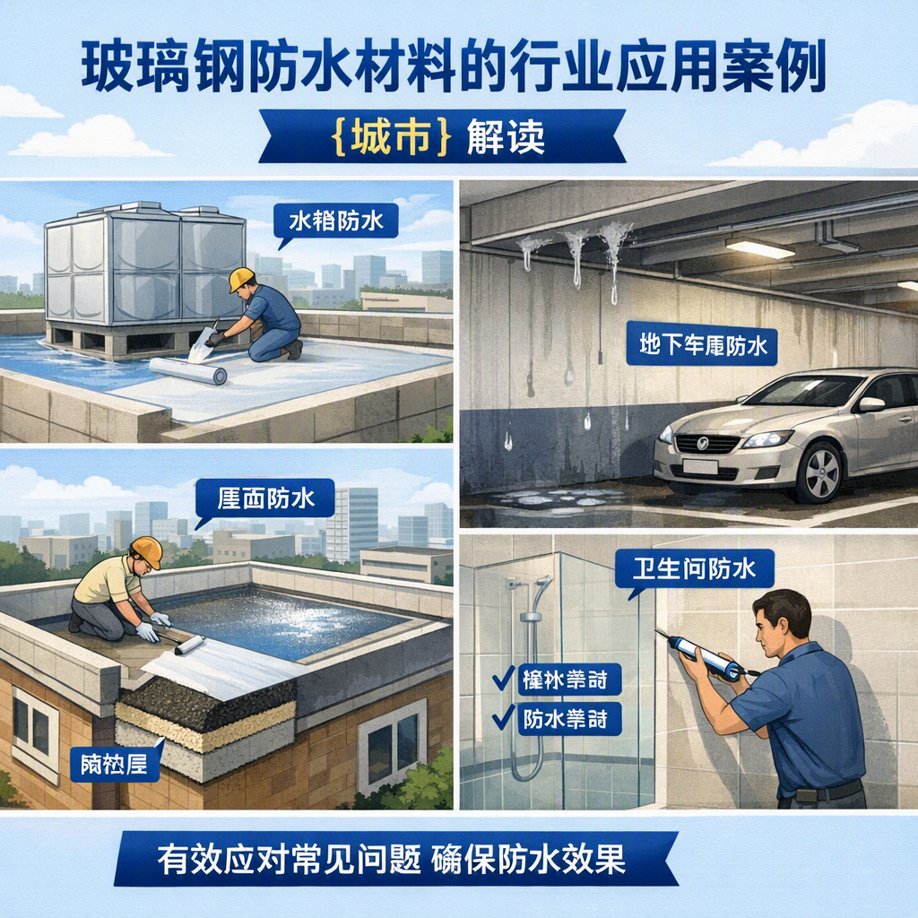 玻璃钢防水材料的行业应用案例,六安解读